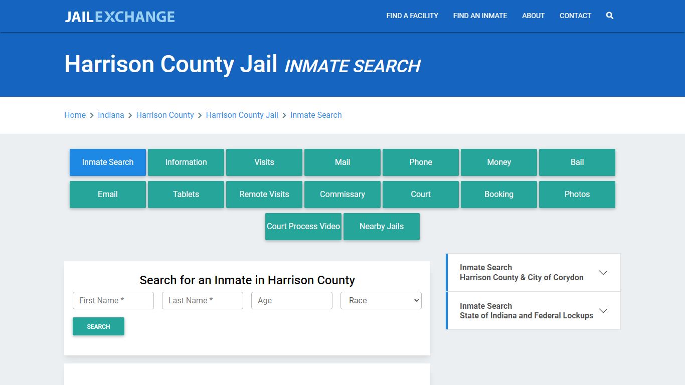 Harrison County Jail, IN Inmate Search: Roster & Mugshots